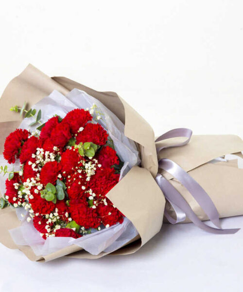 bó hoa cẩm chướng 19 bông