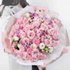 66 bó hoa hồng Tuyết Sơn phấn