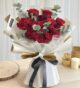 Bó hoa hồng đỏ đơn giản đẹp