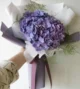 bó hoa cẩm tú cầu tím