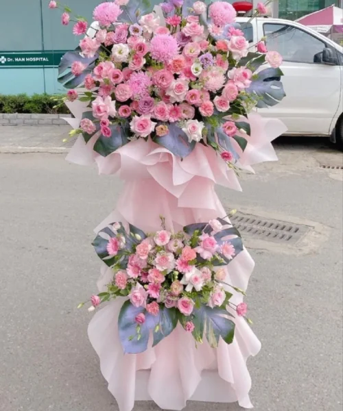 hoa khai trương công ty