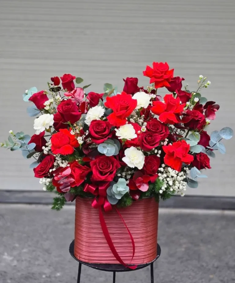 Lẵng hoa chúc mừng đại hội đảng