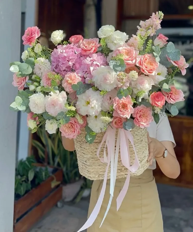 50+ mẫu giỏ hoa cảm ơn đẹp sang trọng