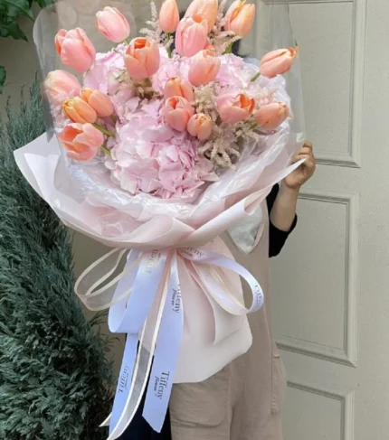 hoa sinh nhật cho nữ - hoa tulip pastel